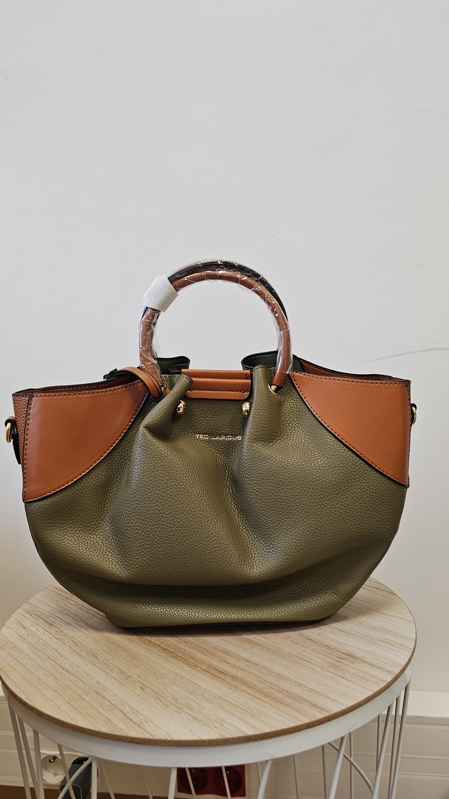 Sac main Ted Lapidus Gretel olive gold Wadia