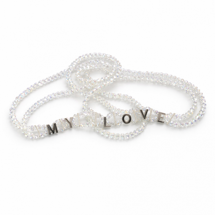 Baya personnalisées My love - Transparent