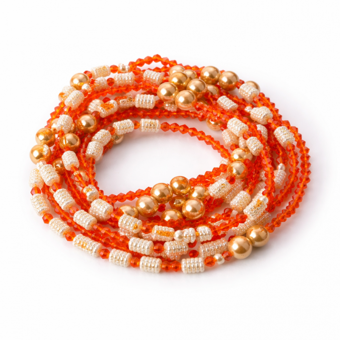 Baya Malissa à 2 Cordes - Orange Perles